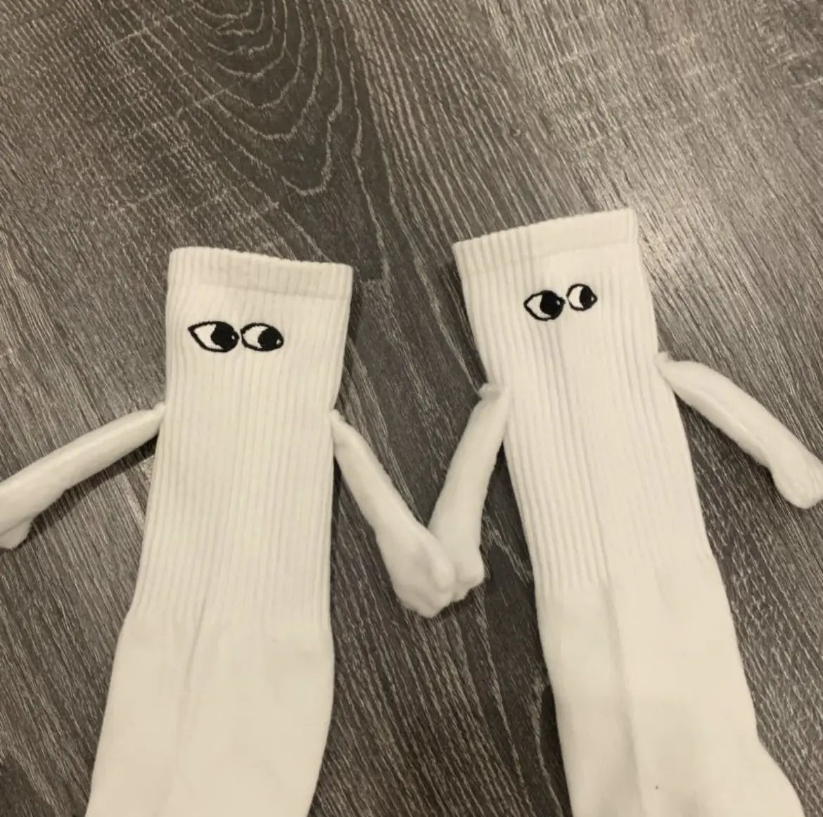 Magnetic Couple Socks with Creative Embroidery Design